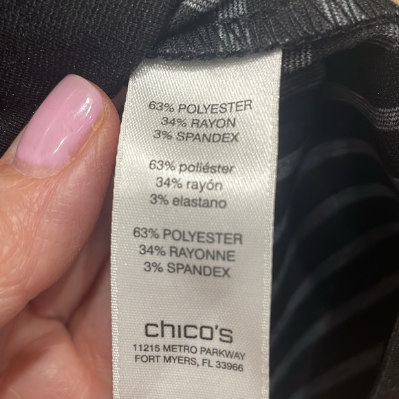 Black Chicos Size 2 (12/14)  long sleeve jacket - Picture 4 of 7